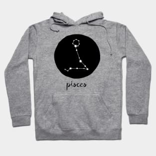 Pisces Zodiac Constellation Astrological Sign Celestial Art Design Hoodie